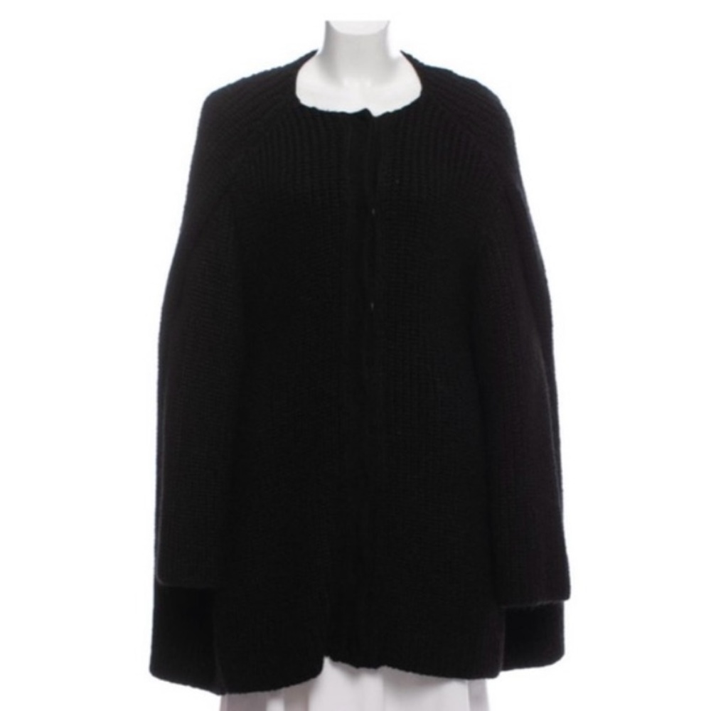 Balenciaga Black Cardigan Soft Knit Relaxed Fit